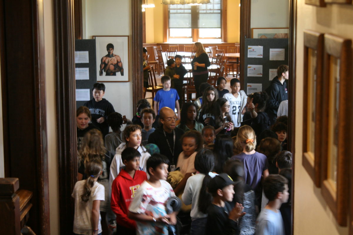 Students get excited for the Bake Sale to help support the wild fires in Maui.