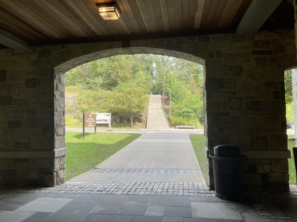 The Arch and the stairs to the Johnson Center are left vacant midday, but in the morning, the crowd of students rushing to be on time to their first period class is felt by all.