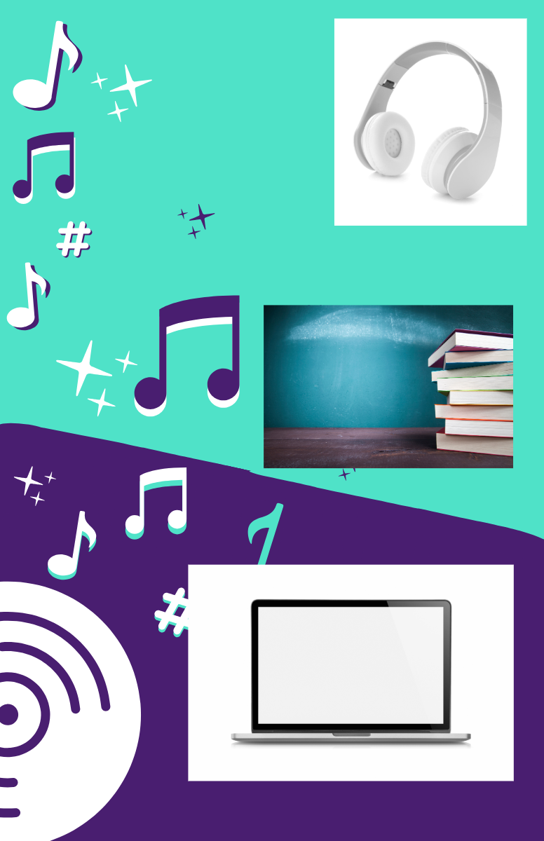 Listening to music increases work productivity.
