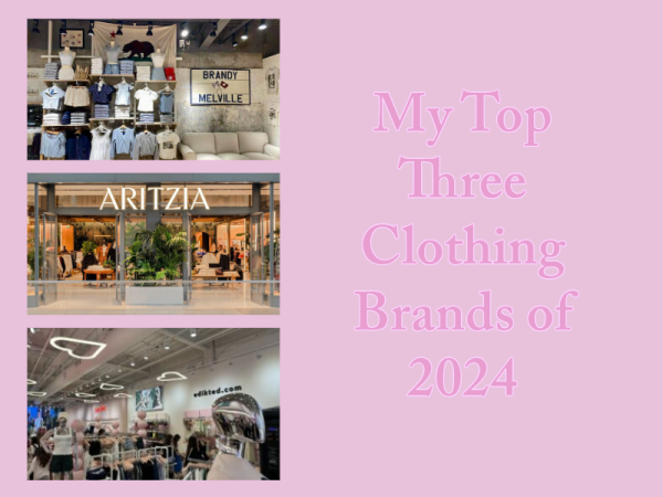 My top 3 clothing brands of 2024