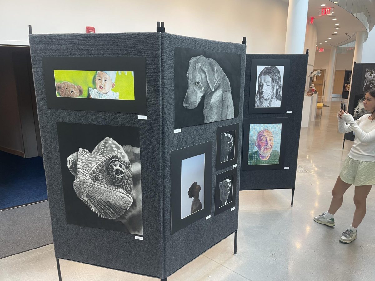 To end the school year, various Hackley students submit their work to the art show, which is located in the Creative Center for Arts and Technology. Throughout the year, students have created charcoal drawings, clay sculptures, photo collages, and more. 
