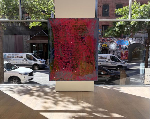 Artist: Kadar Brock, “Something You’re Not”, acrylic, oil, house paint, and spray paint on canvas 